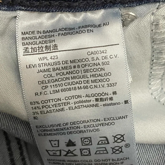 DENIZEN from Levi's Skinny Overalls Distressed size XS side zipper - Picture 8 of 12